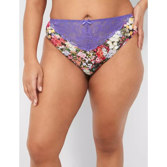 Lane Bryant Cacique French Cut High Leg Brief Panty 14/16 - Picture 1 of 2